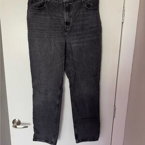 Abercrombie & Fitch Black The 90s Straight Ultra High Rise Jeans